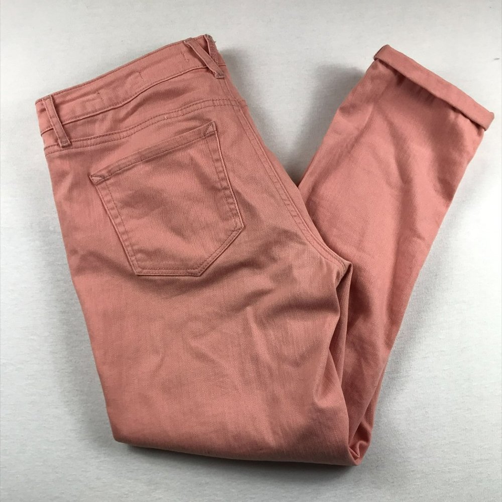 Jessica Simpson Rolled Crop Skinny Jeans Size 8 Pink